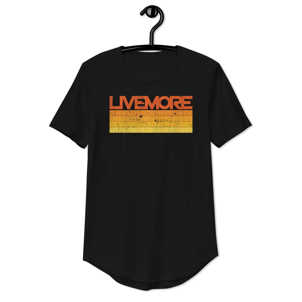 Vintage Sunrise Unisex Curved Hem T-Shirt