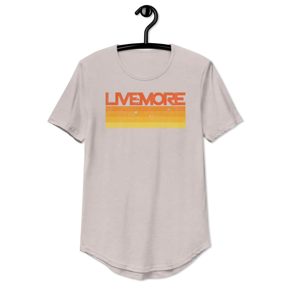 Vintage Sunrise Unisex Curved Hem T-Shirt