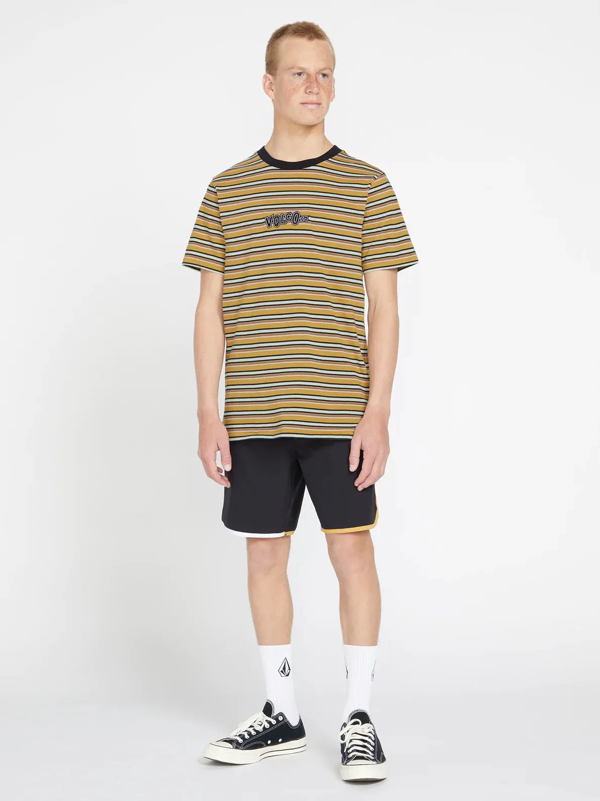 Volcom Bright n Early Crew SS Tee - Mustard