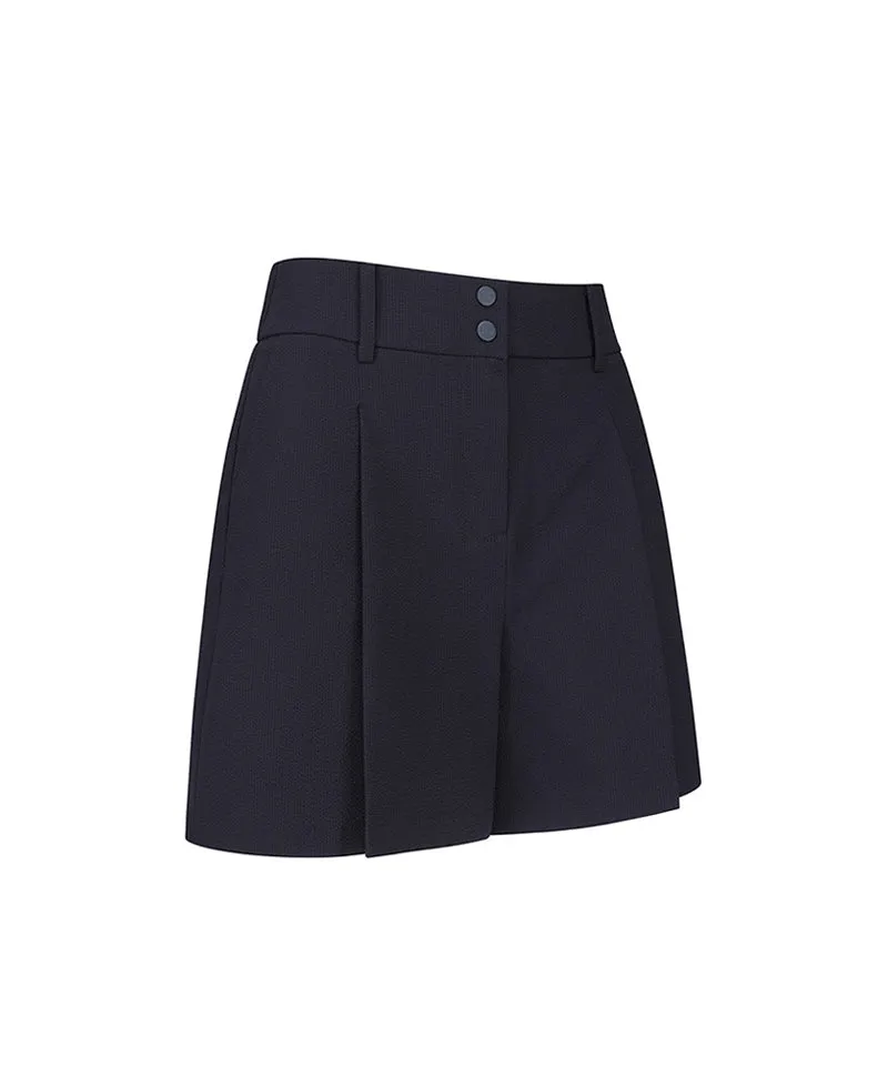 [Warehouse Sale] Vice Golf Atelier Women Waild Wide Half Pants - Navy