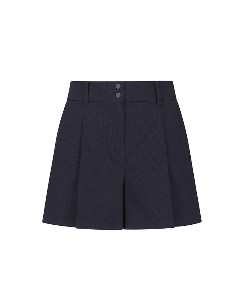 [Warehouse Sale] Vice Golf Atelier Women Waild Wide Half Pants - Navy