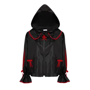 Waterproof red bow jacket