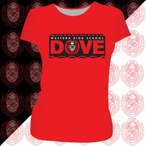 WESTERN HS | WHS 90S STUDENT RED Ladies tees