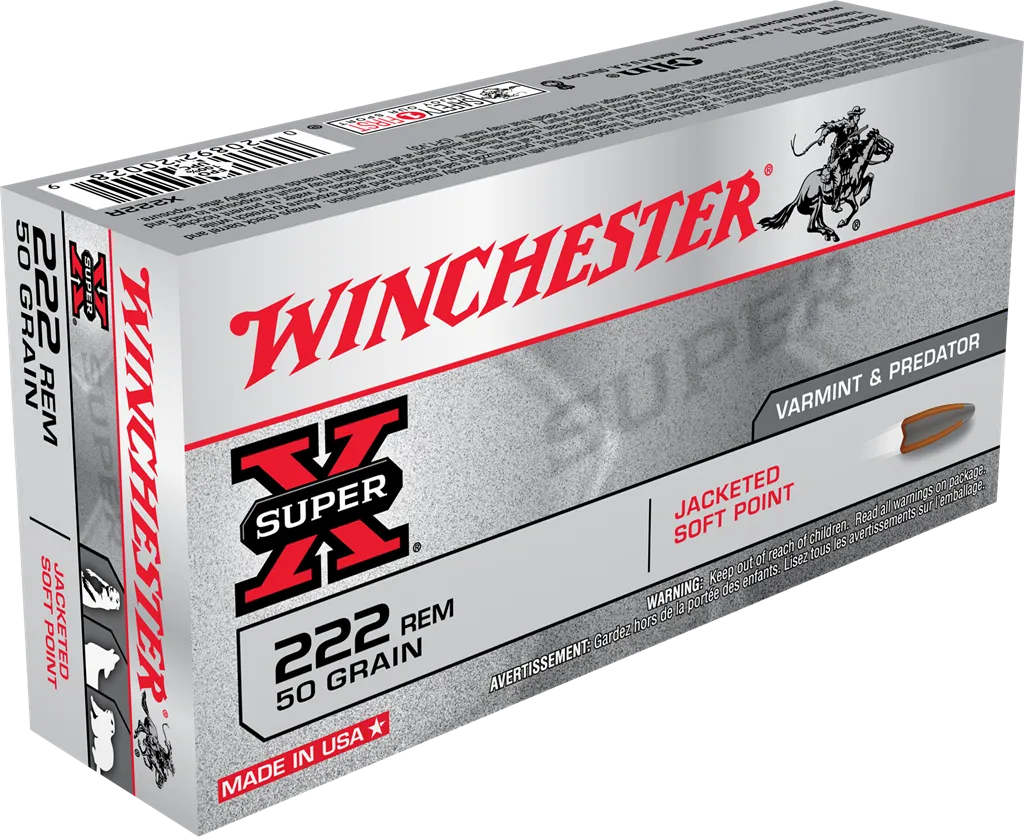 WINCHESTER VARMINT SUPER X 222 REM 50 GR