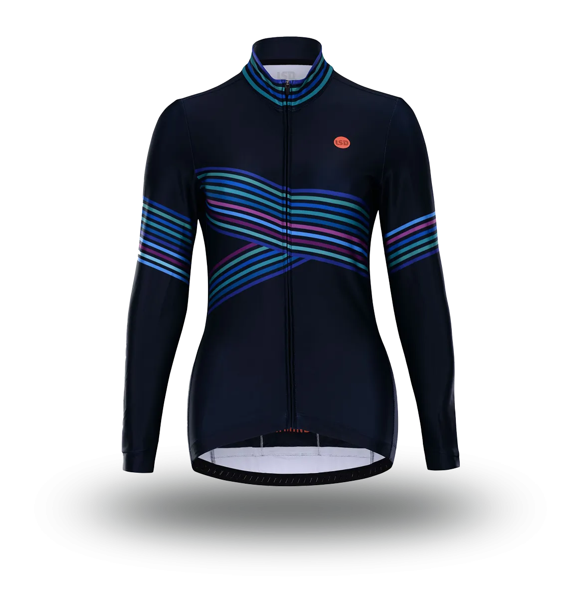 Women's Graphite Multi Stripe Thermal Fleece Jersey