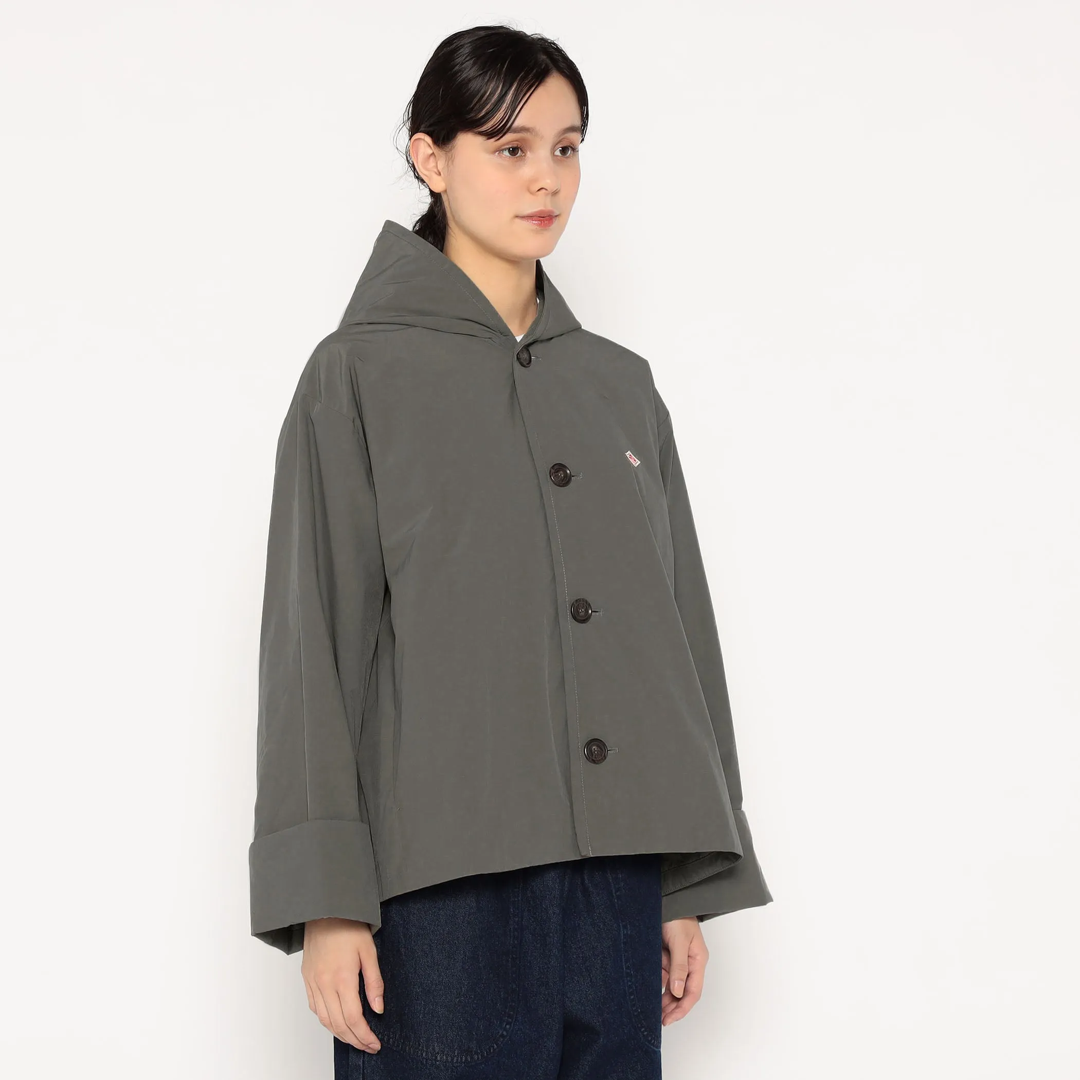 WOMEN'S INSULATION HOODED WIDE JACKET