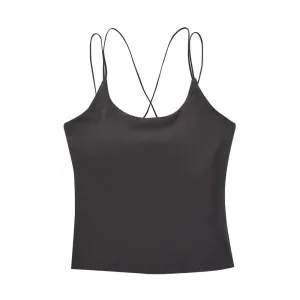 Women's Sexy Casual Sleeveless Bra Tank Top - Korean Style SA1547