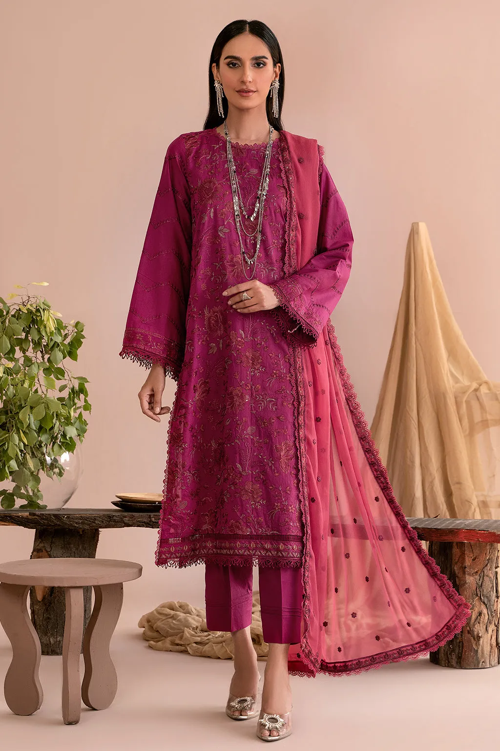 ZEA 02 FUCSHIA| Zarif Unstitched Lawn | Eid Ul Adha Collection23