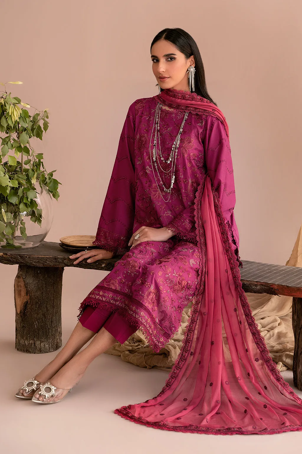 ZEA 02 FUCSHIA| Zarif Unstitched Lawn | Eid Ul Adha Collection23
