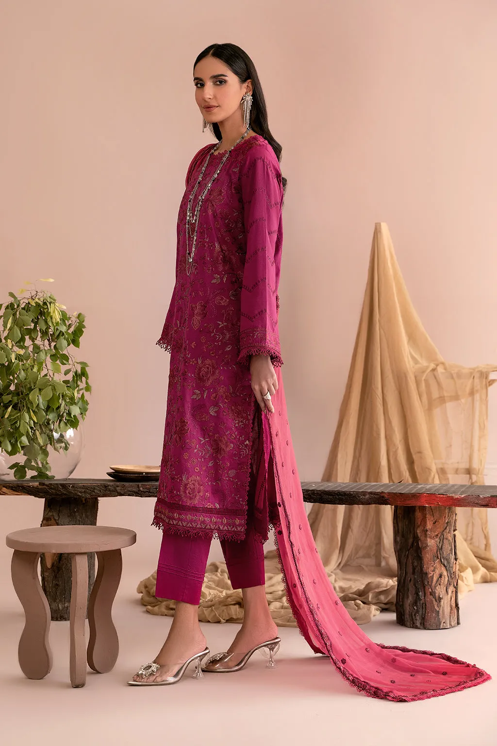 ZEA 02 FUCSHIA| Zarif Unstitched Lawn | Eid Ul Adha Collection23