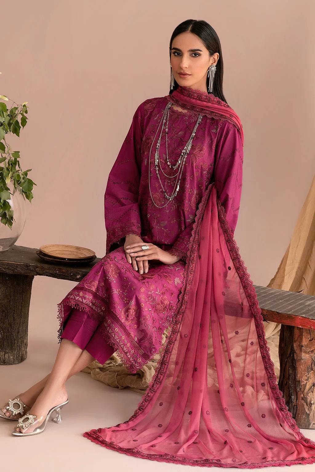 ZEA 02 FUCSHIA| Zarif Unstitched Lawn | Eid Ul Adha Collection23